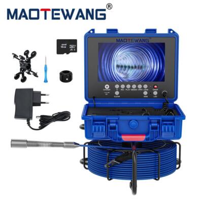 Sewer Camera Pipe Inspection Camera 9'' 1080P Camera 20m 512Hz Self-leveling