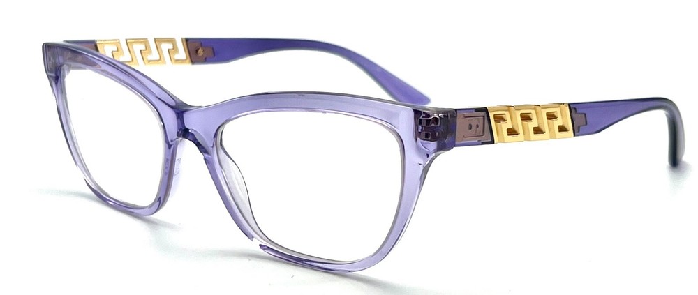 NEW VERSACE VE3318 5353 PURPLE AUTHENTIC EYEGLASSES 52-17 140 MADE IN ITALY