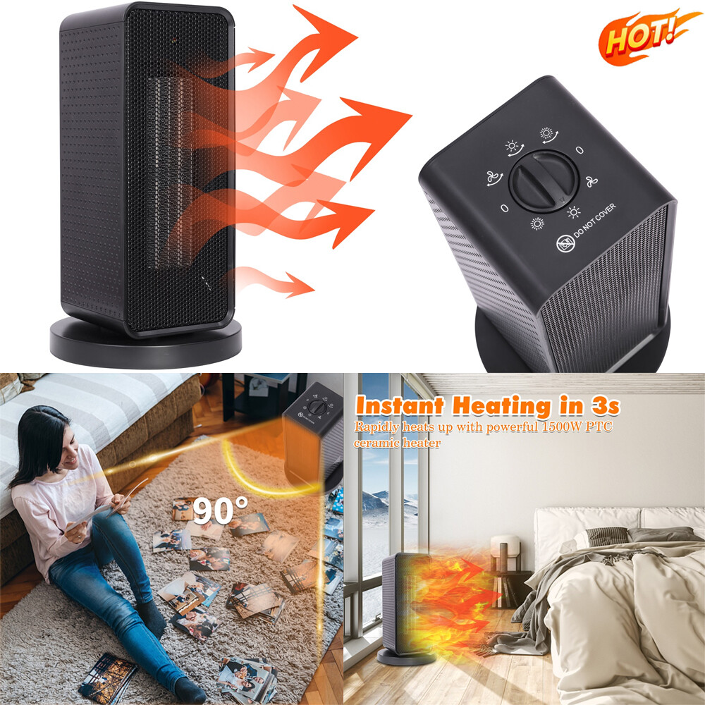1200W Electric Portable Small Space Heater Room Heater Home Office Fast  Warmer | eBay