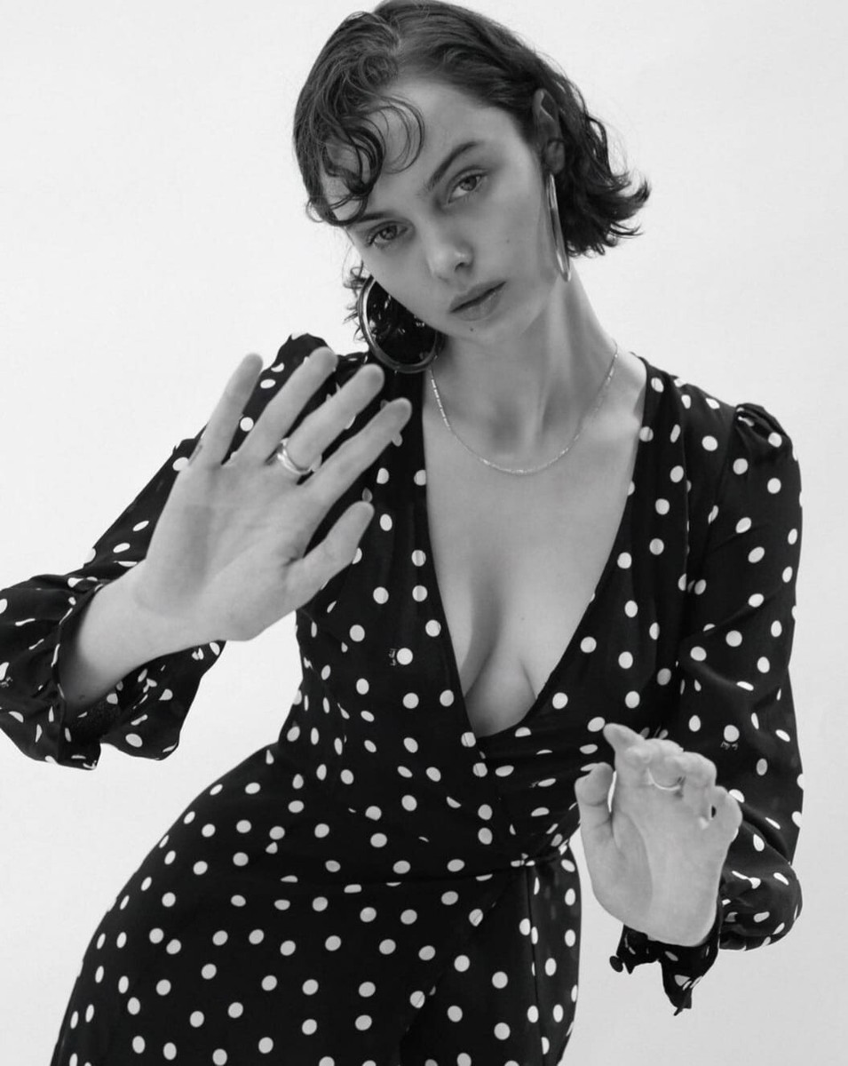 REALISATION PAR NWT Sz XXS VIOLETTE Silk Polka Dot Wrap Dress NEW