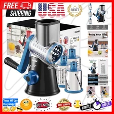 Easy Clean Rotary Grater & Vegetable Slicer - Perfect for All Your Cooking Needs