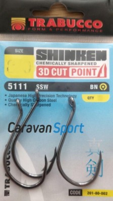 Ami Angeln Shinken 5111 Größe 3/0 SW SE 3D-Cut Trabucco Owner Haken Hameçon Meer