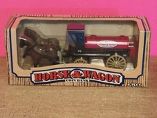 ERTL Die-cast Horse Wagon Coin Bank True Value Hardware Stores 7624 NIB
