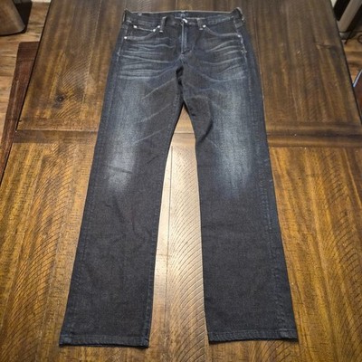 Citizens of Humanity Mens Jeans Sz 31 x 32 Straight Leg SID Black Dark Blue G230