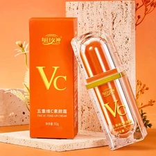 Five Vitamin C Tone-up Cream VC Lazy Moisturizing Face Whiten Natural· W4G SFK