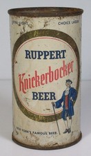Ruppert Knickerbocker Beer 12 oz Flat Top Can New York's Famous Beer USBC 126-13