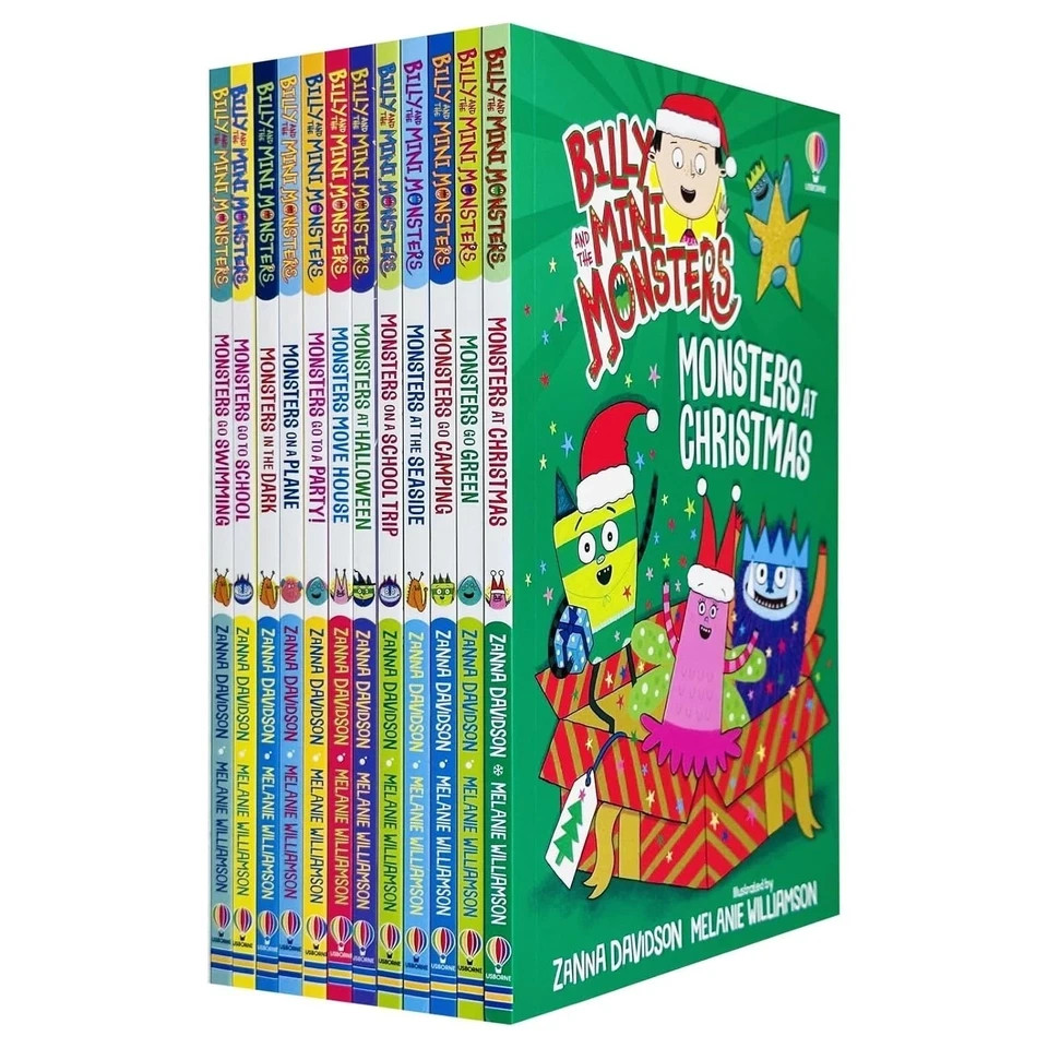 Zanna Davidson Billy and Mini Monsters Series 1-12 Books Collection Set School