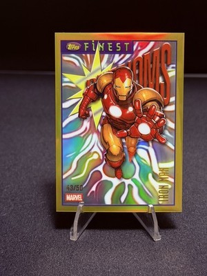 2026 Topps Finest Fantastic Four Iron Man /50 Finest Phenoms Gold Color Match 
