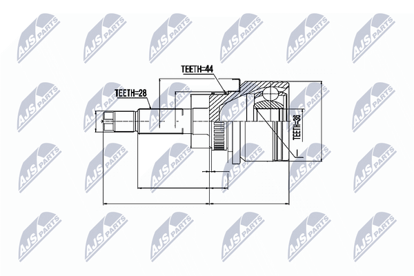 NTY Gelenksatz, Antriebswelle NPZ-MZ-040-image