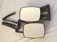 1 Pair Of Clip-on Towing Mirror For Safe Hauling Adjustable Extension Universal