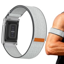 Nylon Sport Bicep Band with Whoop 5.0 White