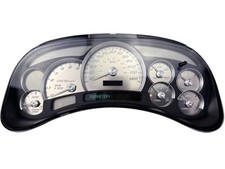 Us Speedo White Font Stainless Steel Gauge Face For 03-05 Gmchevy Truck Suv