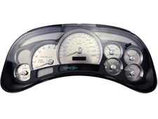 US Speedo White Font Stainless Steel Gauge Face for 03-05 GM/Chevy Truck & SUV