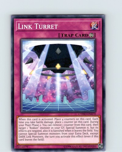 Yu-Gi-Oh! Link Turret Karte – CYHO-EN070, Common, 1. Auflage, Aus Cybernetic Horizon Booster