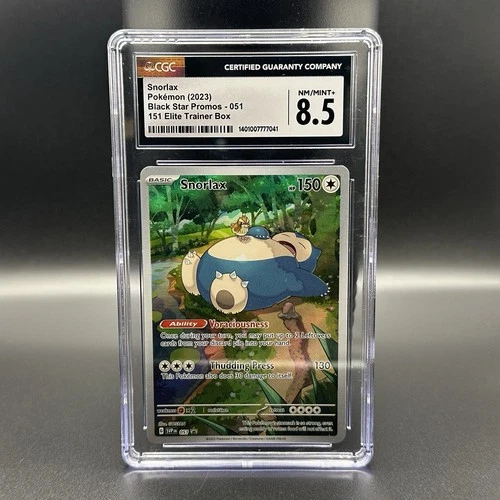 Pokémon TCG Snorlax 051 Sv: Scarlet & Violet Promo Holo CGC 8.5 English