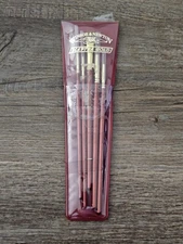 Set Of 5 Winsor & Newton Sceptre Gold Oil Paint Brush Vintage NEW