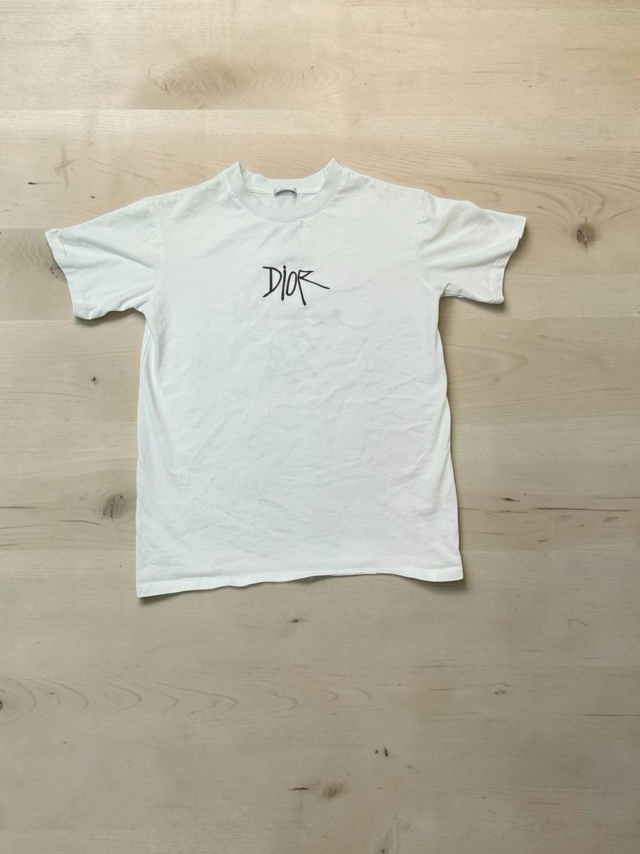 DIOR ディオール 20AW Shawn Stussy T-Shirt ショーンステューシー ロゴ刺繍半袖Tシャツ ブラック 033J625I0554 Shawn Stussy x DIOR Logo T-Shirts | Hypebeast