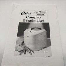 Oster 5858 Bread Maker Machine Owner & Recipe...