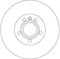 2Er Set Bremsscheiben TRW Automotive DF4323 Ford 1141782 7D0 615 301