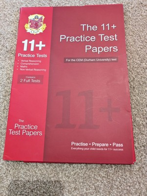 11+ Practice Test Papers for the Cem Test by CGP Books (2013, Paperback)