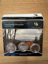 2014 US Mint America the Beautiful Quarters – Great Smoky Mountains - 3 Coin Set