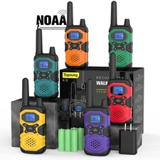 Walkie Talkies for Adults Long Range Rechargeable 6 Pack, Multi-purpose FRS 2...