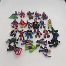 As Is Imaginext Playskool Heroes Figure Lot 24 Marvel DC Super Friends Star Wars
