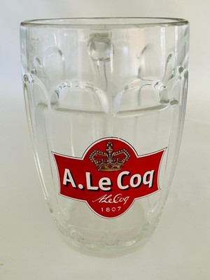 A. Le Coq 0.5L Beer Mug Glass   Rastal Germany   Vintage Breweriana Stein