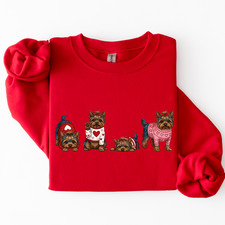 Sudadera Yorkie San Valentín Corazón Yorkshire Terrier Mamá Amante Mamá Regalo
