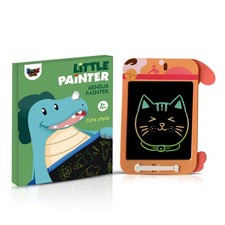 Kids Key Erase Button 10.5" LCD Drawing Tablet With Dog Stylus Lock For Learning