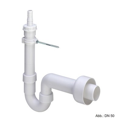 Viega Siphon für Wasch-oder Geschirrspülmaschine, DN 50, mit Wandhalterung, aus