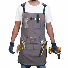 Canvas Aprons for Men  Women - Built Tough with Style, 9 Reinforced Pockets,...