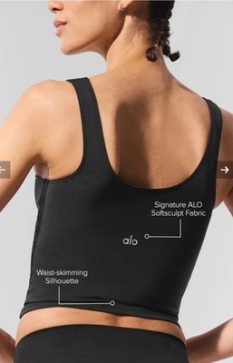 Authentic Alo Yoga Softsculpt Precision Tank Top NEW S SHIPS ASAP
