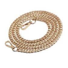 Purse Chain Straps, Shoulder Bag Replacement Straps, Flat Iron Chain, Gold