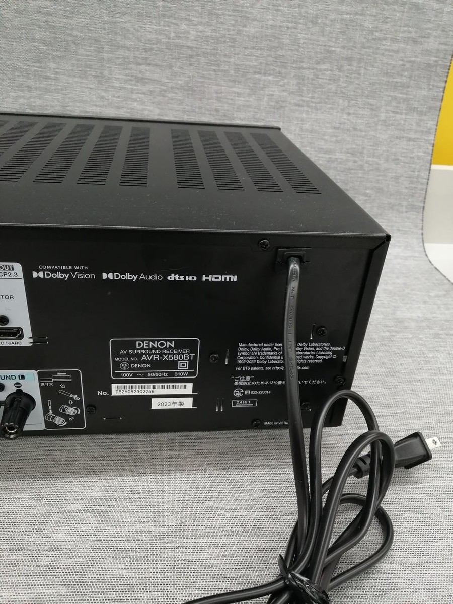 【新品、未使用】 DENON AVR-X580BT DENON AVR-X580BT 5.2ch AVサラウンドレシーバー – CORE オーディオコア