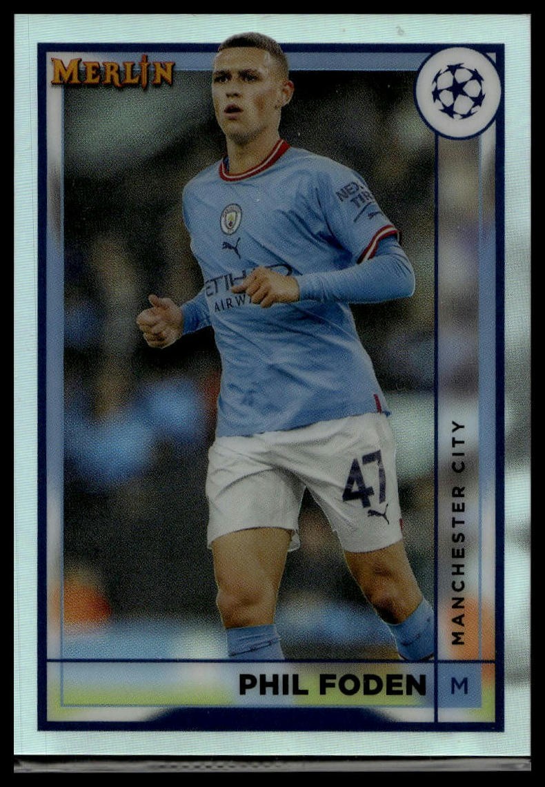2022-23 Merlin UEFA Club Competitions #93 Phil Foden Refractor