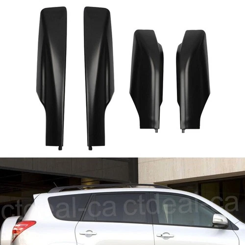 Roof Rack Bar Rail End Cover Caps For Toyota RAV4 XA30 2006-2012 07 08 09 10 11