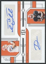 2024 Panini National Treasures Collegiate Tim Tebow/DJ Lagway Dual Aut
