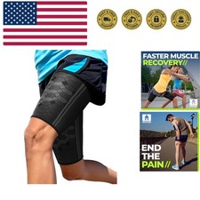 Thigh Compression Sleeves Pair   Quad and Hamstring Support   Upper Leg Sleev...