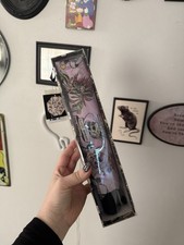 ED HARDY Compact UMBRELLA PINK Auto Open  Close Tattoo Animal Print, Skull New 