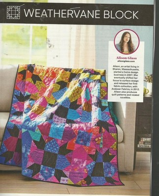 A0215 WEATHERVANE BLOCK  QUILT PATTERN/INSTRUCTIONS