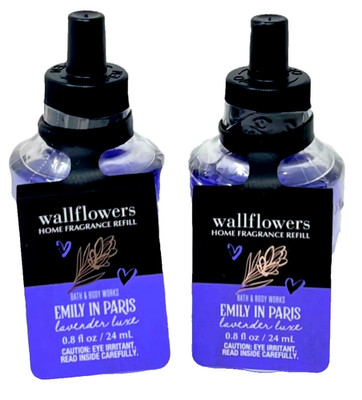 Bath Body Works LAVENDER LUX Wallflower Fragrance Bulbs 2 pack New