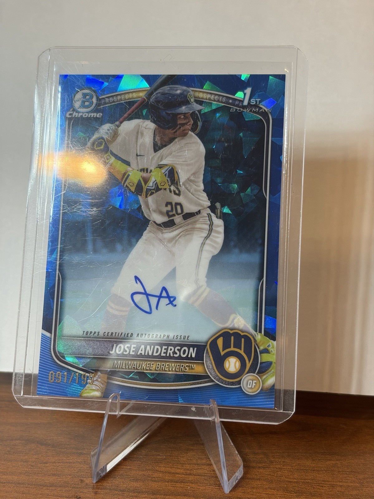 2025 Bowman Chrome Sapphire Edition - Prospects Autographs Jose Anderson /199