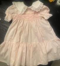 Vintage Baby Girls Dress Lot of 3 Mixed Styles Lace Floral Classic Sizes Vary