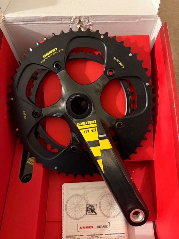 Scram Red Tour Edition Carbon Crankset - New