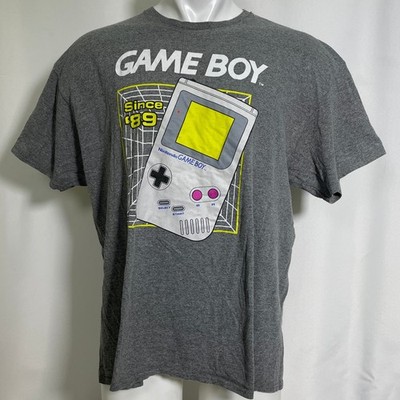 Nintendo Game Boy Since '89 Retro Video Game Console Gray T-Shirt Men's XL