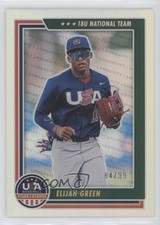 2022 Panini USA Baseball Stars & Stripes Holo Gold 84/99 Elijah Green #55 uk2