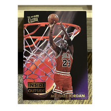 Fleer Ultra 1993-94 Inside Outside Michael Jordan Bulls #4 Basketball Card