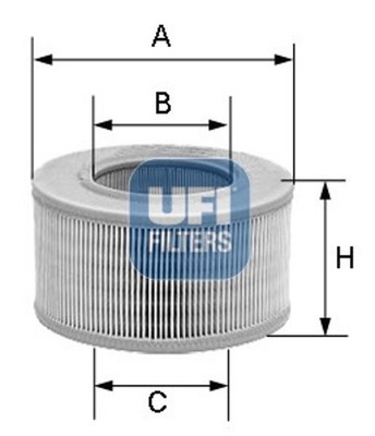 UFI Luftfilter 27.726.00 Filtereinsatz für AUSTIN 1000 MK 2 1300 RILEY KESTREL