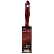 Linzer 1125-1.5 Paint Brush, 1-1/2 in W, 2-1/2 in L Bristle, Polyester Bristle,